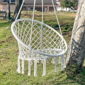 Boho Macrame Hanging Chair | Hammock indoor outdoor chair | Romantic Bedroom Hammock chair | Hangin Macramé Swing | Patio hammock