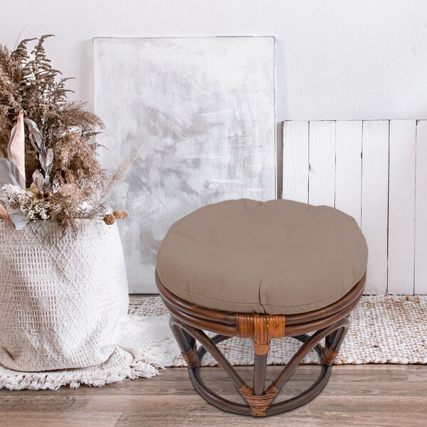 Rattan Footstool Etsy