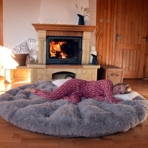 Big fuzzy pillows discount