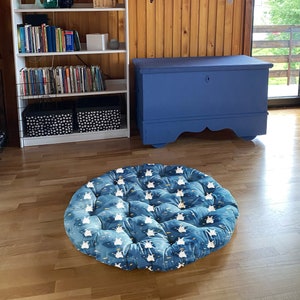 Kids floor cushion Water Resistant  - Kids Floor Pillow - Floor Seating -  Kids Teepee Cushion - Reading Nook Cushion