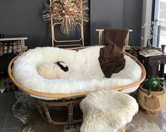 PILLOWCASE  for double Papasan chair, Cushion cover for sofa,  shaggy cover for papasan chair ,  shaggy pillowcase, cover for mamasan