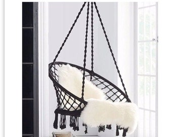 Hammock chair, Boho styl, romantic hammock chair, Hanging chair, Macramé Swing, Terrace hammock, Garden chair, Bedroom swing