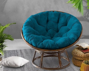 Oreiller PAPASAN, coussin de chaise papasan, oreiller pour fauteuil suspendu, oreiller rond, différentes couleurs et tailles, oreillers sur demande