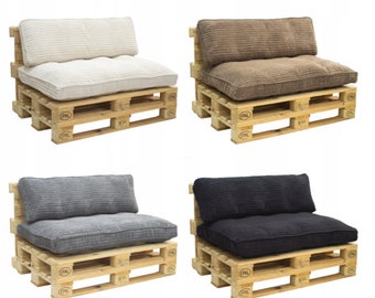 Pallet cushion set, pillows for pallets A set of cushions  for benches, Cushions for garden furniture