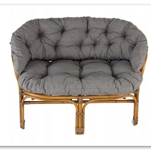 PILLOWS for the Rattan sofa, pillows for the ottoman Outdoor patio cushions, garden cushions, CUSHIONS on Wicker rattan bamboo sofa