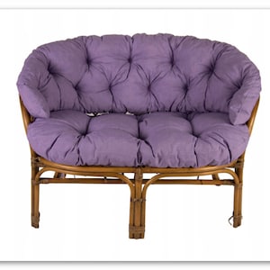 PILLOW for the Rattan sofa, pillow for the ottoman Outdoor patio cushion, garden cushion, CUSHION on Wicker rattan bamboo sofa