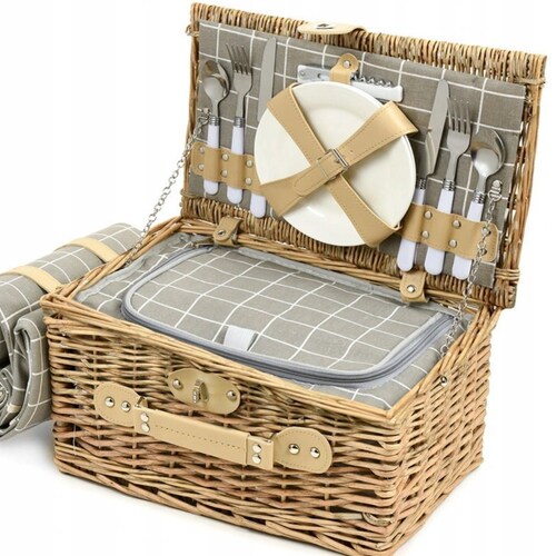 Picnic Basket Personalized for Four Wedding Gift Custom With Etsy