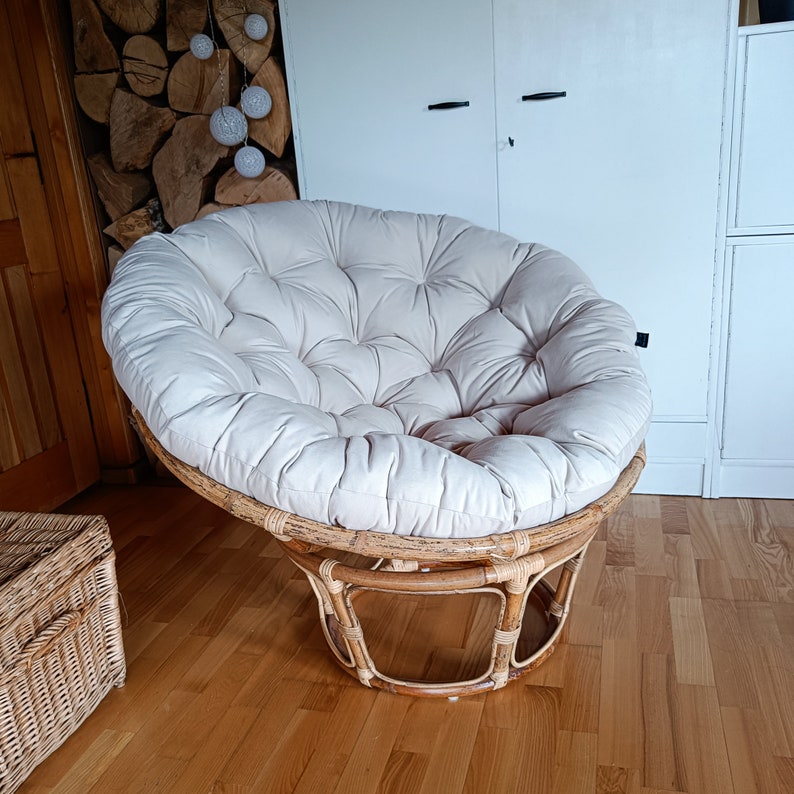 Oreiller PAPASAN, coussin de chaise papasan, oreiller pour fauteuil suspendu, oreiller rond, différentes couleurs et tailles, oreillers sur demande image 9