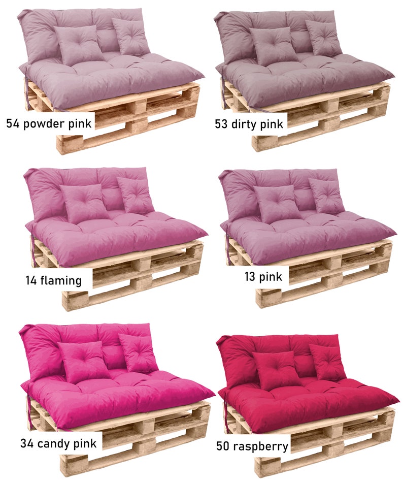 Green Outdoor Cushions Set Pallet Cushions Set Outdoor Cushions for pallet furniture Patio Cushions Lime bench cushions Custom Size image 7