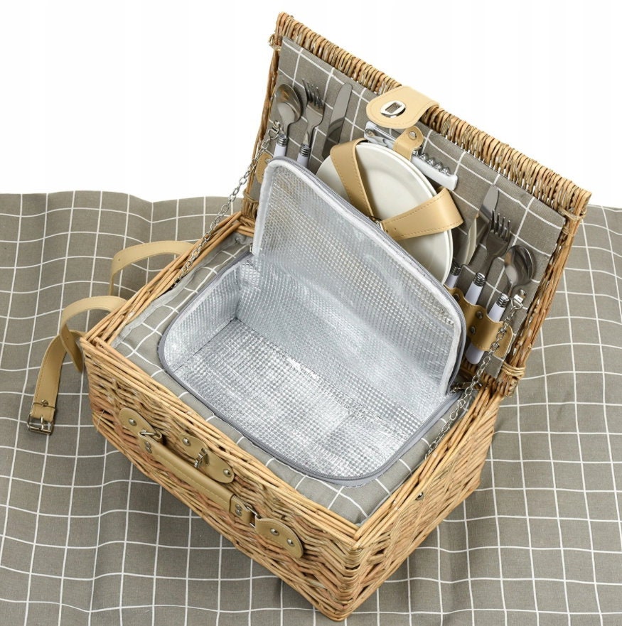PICNIC BASKET 2 Person Personalized Picnic Basket Wedding Etsy