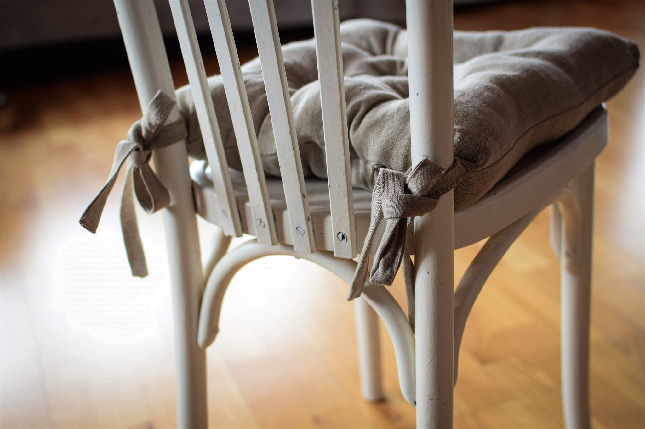 Coussins de chaise en lin pour chaises de salle à manger 40x40cm