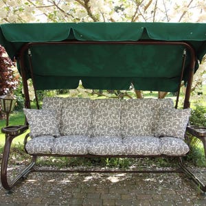 Outdoor swing cushions | CUSHIONS ONLY | Durable swing cushion | Cottagecore patio Pillow | Porch swing cushion  | Fade-resistant cushion