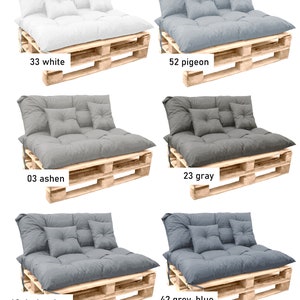 Green Outdoor Cushions Set Pallet Cushions Set Outdoor Cushions for pallet furniture Patio Cushions Lime bench cushions Custom Size image 9
