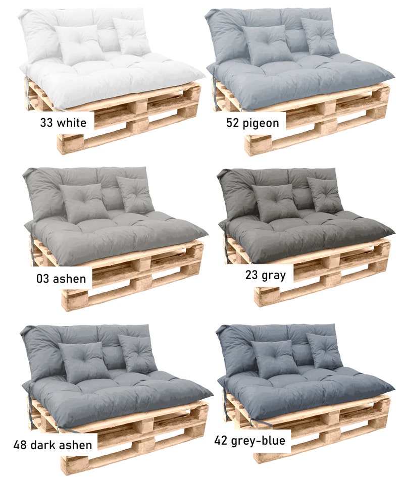 Green Outdoor Cushions Set Pallet Cushions Set Outdoor Cushions for pallet furniture Patio Cushions Lime bench cushions Custom Size image 9