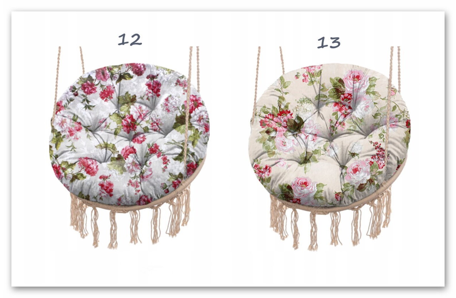 Cojín redondo silla colgante cojín papasan columpio de | Etsy