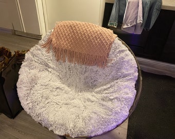 Papasan Cushion Cover Replacement Boho Diamond-Checked Papasan