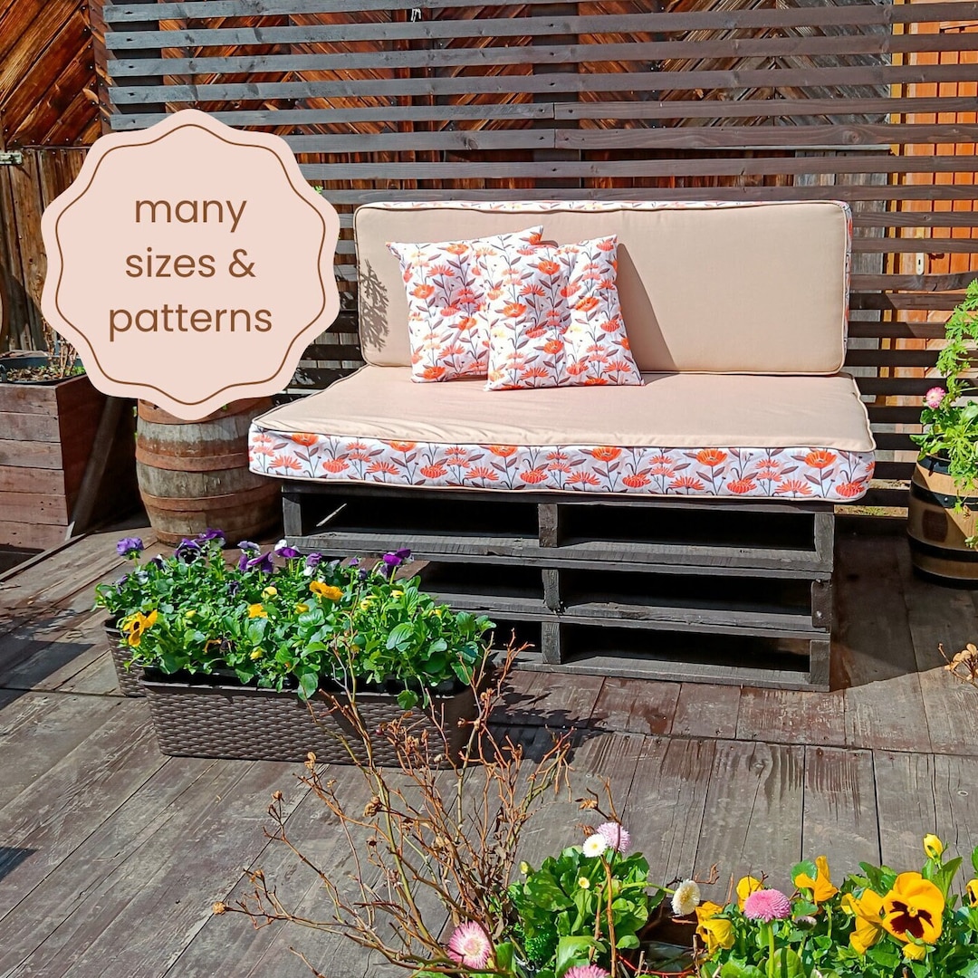Buy Custom Outdoor Patio Cushions Bench Water Resistant Cushions  Seating for Garden Furniture Seat and Backrest Outdoor Cushions Online in  India