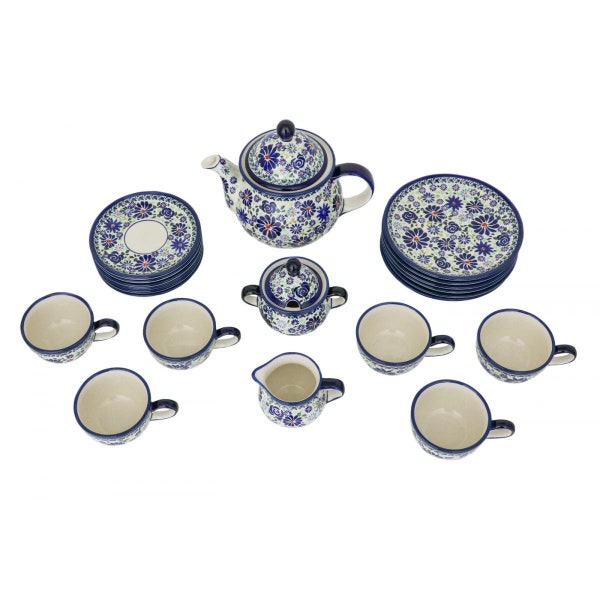 Polish Pottery Tea Set Etsy