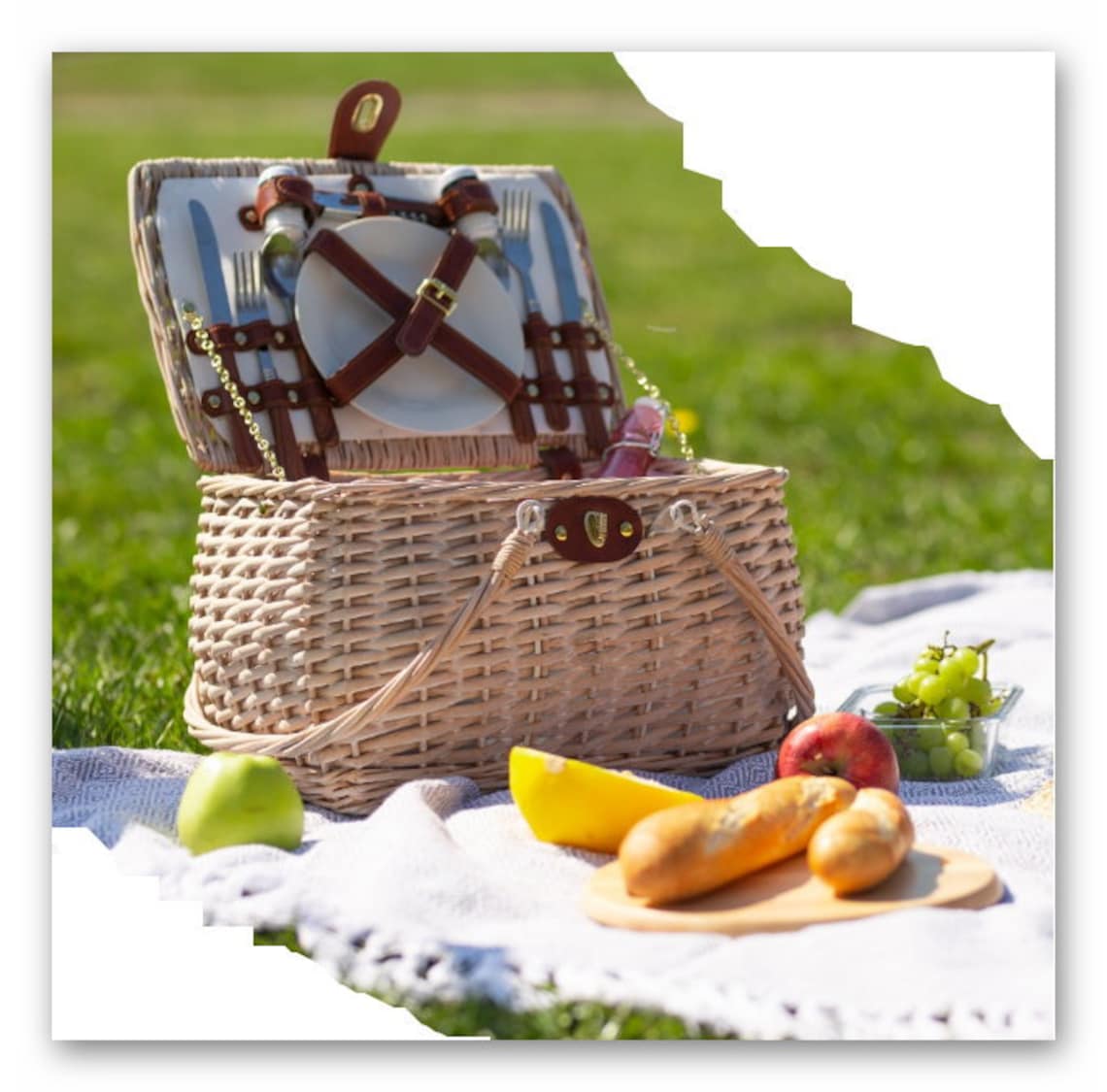 PICNIC BASKET wedding gift 2 person personalized picnic Etsy
