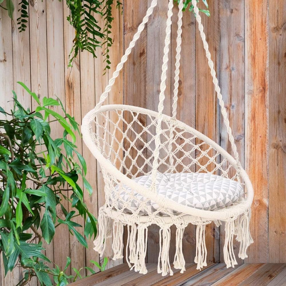 Sedia sospesa, Sedia amaca, Altalena camera da letto per bambini, Sedia  altalena Macrame, Sedia sospesa in camera da letto, Sedia amaca Macrame,  Amaca altalena interna -  Italia