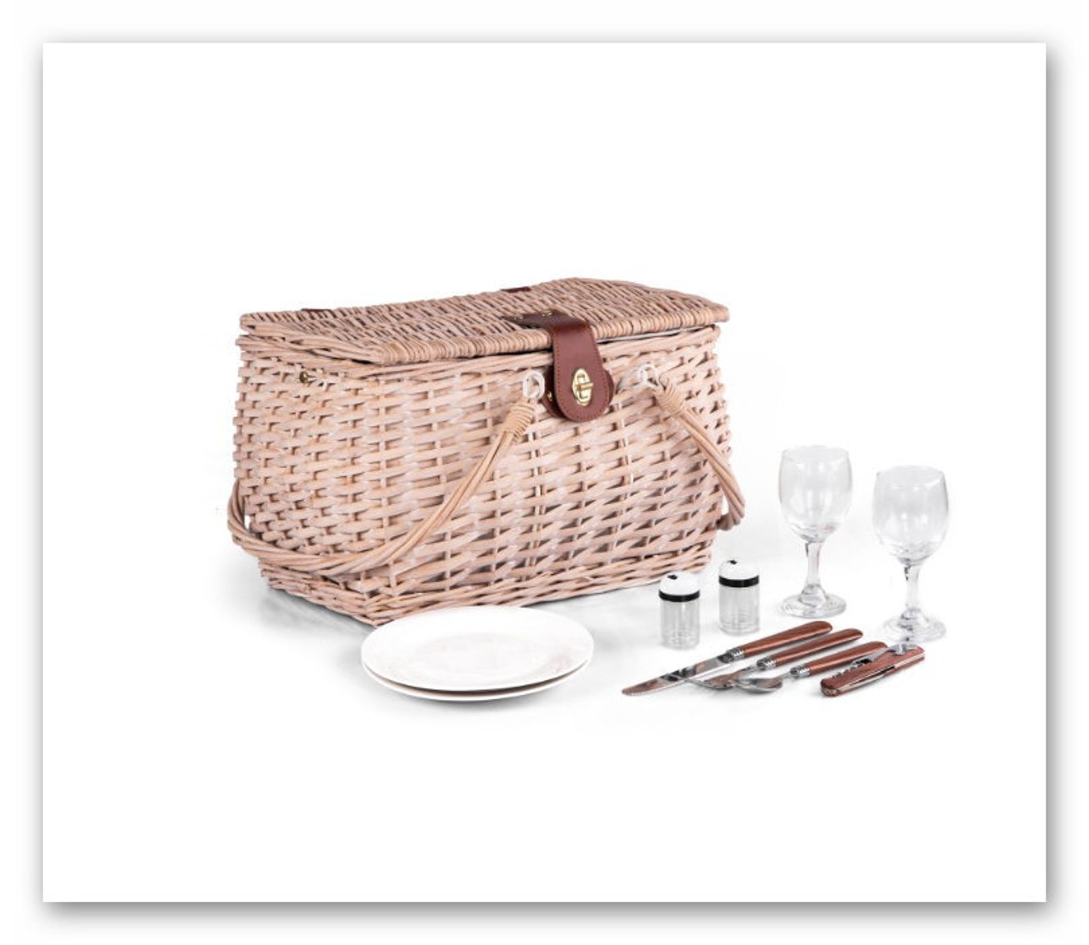 PICNIC BASKET wedding gift 2 person personalized picnic Etsy