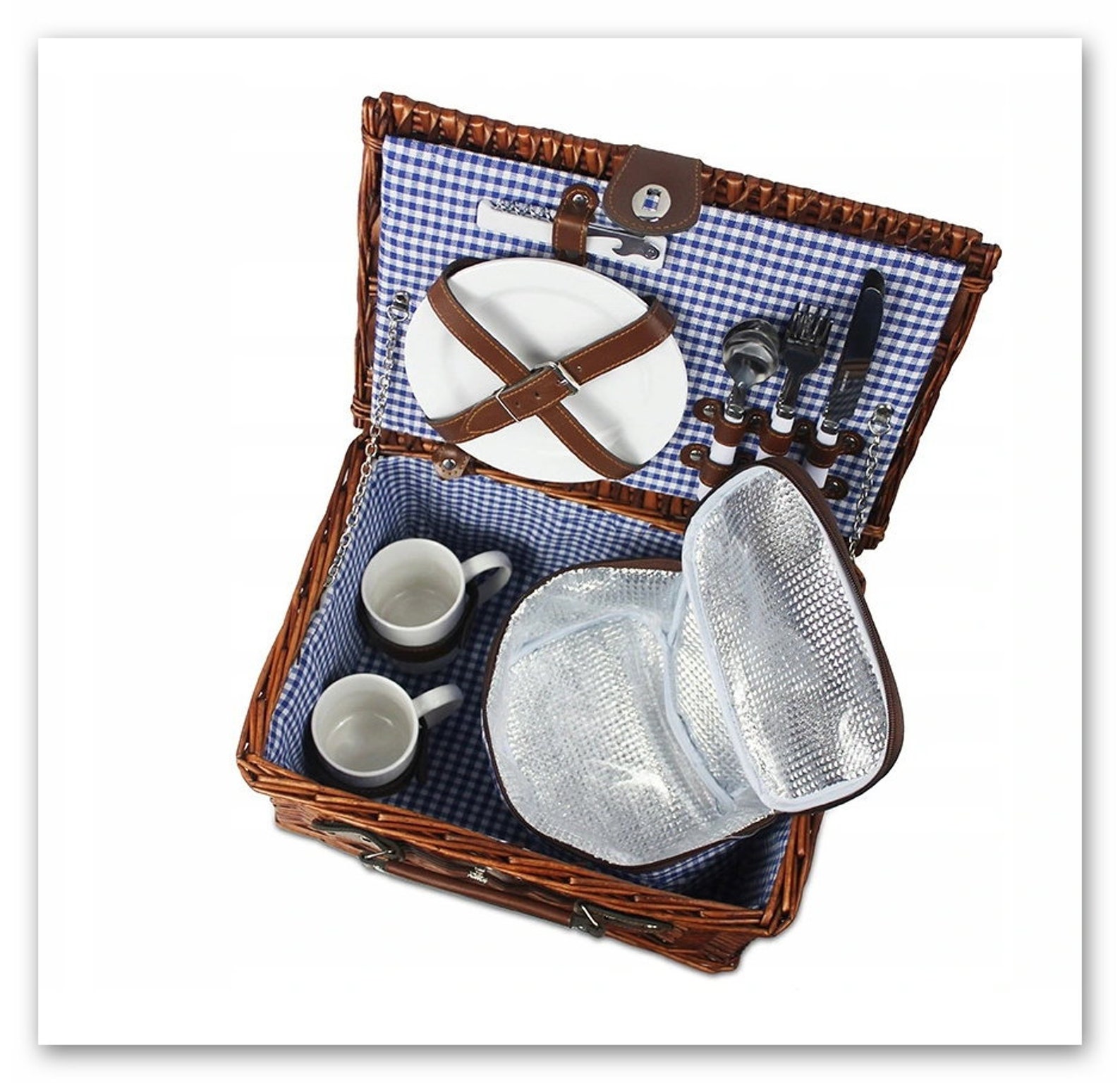 WICKER PICNIC BASKET Personalized Picnic Basket 2 Person Etsy