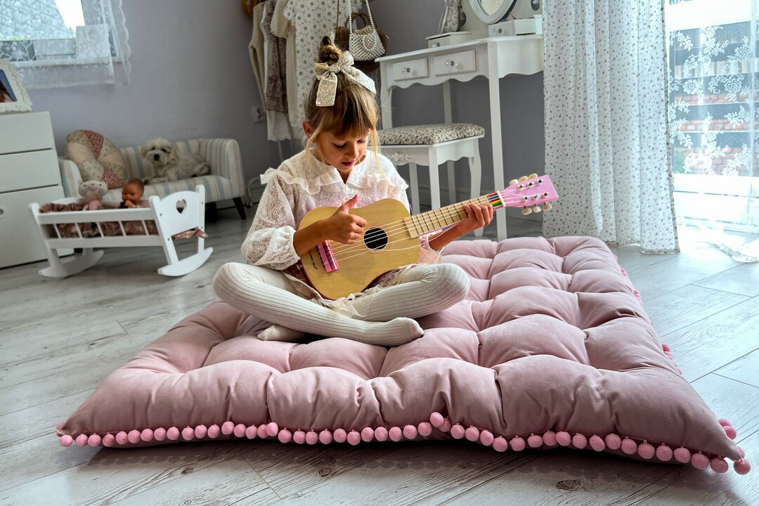 Floor Seating Velvet Cushion Custom Floor Pillow Reading Nook Cushion