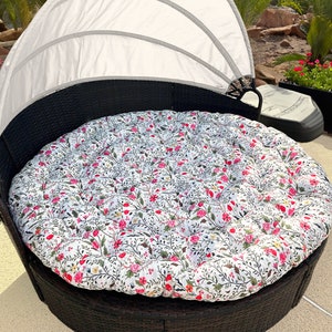 Sun Island Lounge Cushion Round Seat Cushion for Bed Lounger Round Garden Patio Water Resistant Pillow Cushion for Garden lounge chair image 3