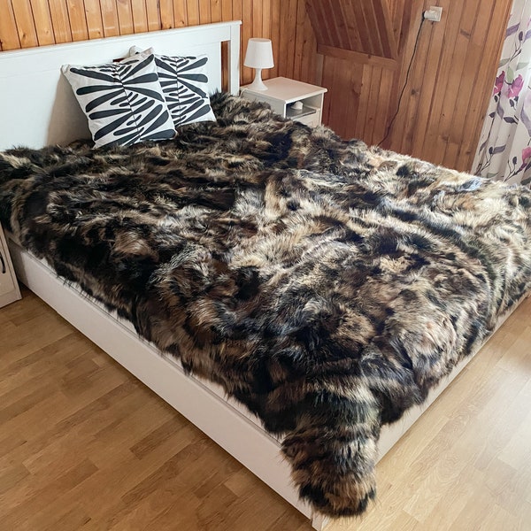 Fake Fur Bedspread Etsy