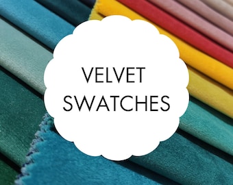 FABRIC SWATCHES - VELVET - 3 colors