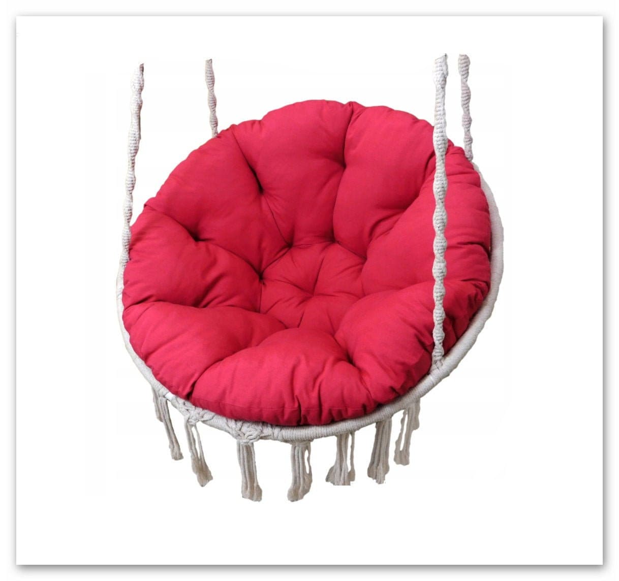 Round Cushion Hanging Chair Papasan Cushion Garden Swing Etsy UK