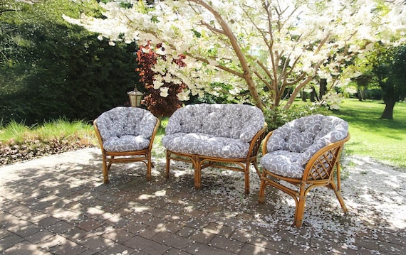 2 Cuscini Da Esterno Sportarc 48,3x48,3x7,6 Cm - Rivestimento In Olefin, Imbottitura In Poliestere, Antiscivolo Per Sedie Rattan