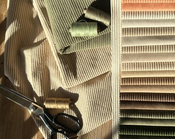 Dunne corduroy stof per meter | Gestructureerde corduroy stof | Sterke meubelstof | Effen kleuren | Fluweelzachte bankstof