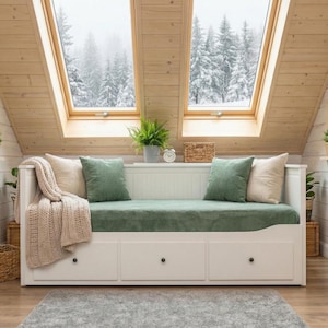 Customized IKEA Hemnes Daybed Slipcover | Personalized 80x200 Mattress Protector Replacement | Sofa Cover