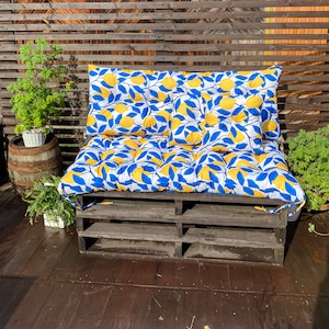 Pallet cushions set Replacement Cushions Backrest Seat Cushions 2 small Pillows Pallet Outdoor Furniture Cushion Set Outdoor Seating Cushion