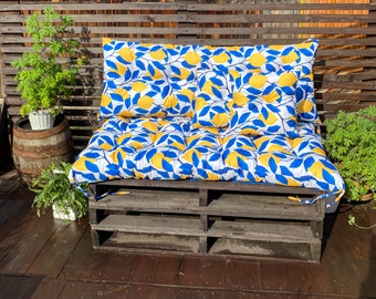 Pallet cushions set Replacement Cushions Backrest Seat Cushions 2 small Pillows Pallet Outdoor Furniture Cushion Set Outdoor Seating Cushion