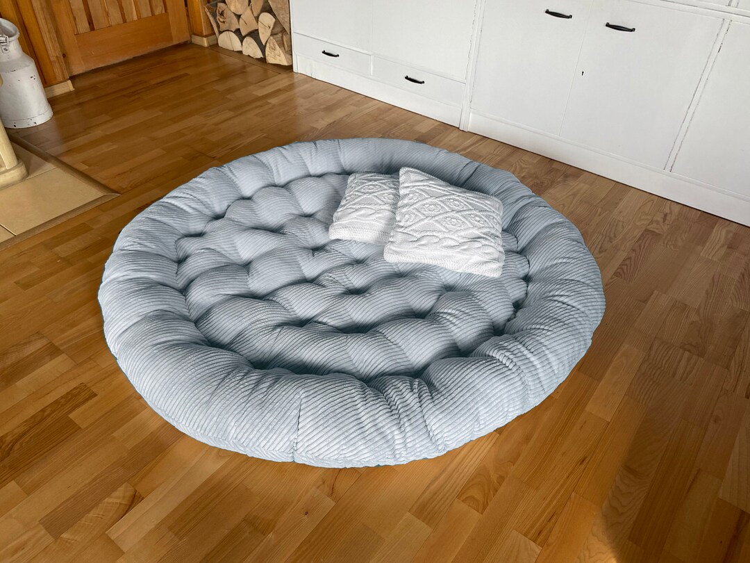 Seat Floor Cushion Corduroy Futon shaggy Fuffy Tufted Pillow Floor