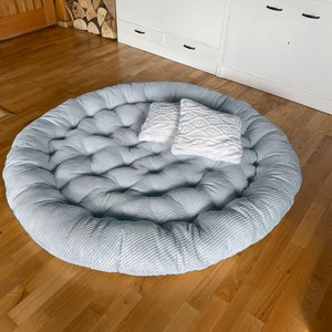 Water Resistant Floor Cushion Round Seat Cushion Large Size