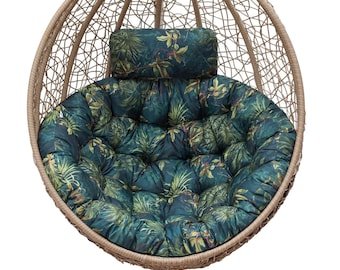 Water Resistant  Cushion for Egg Hanging Chair |  Cushion for Hanging Chair | COLORS | Replacement Cushion for hammock cocoon garden swing
