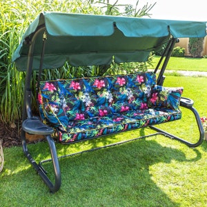 Cojín de banco, 180 cm, para columpio, para banco de jardín, impermeable, para patio, varios colores