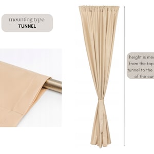 Waterproof Indoor/outdoor Curtains With Tunnel for Patio | Outside ...