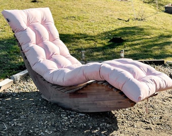 Cuscino per chaise lounge da esterno/Cuscino per sedia con lacci, resistente alle intemperie e allo sbiadimento/Cuscini per sedie reclinabili da patio per prato, piscina