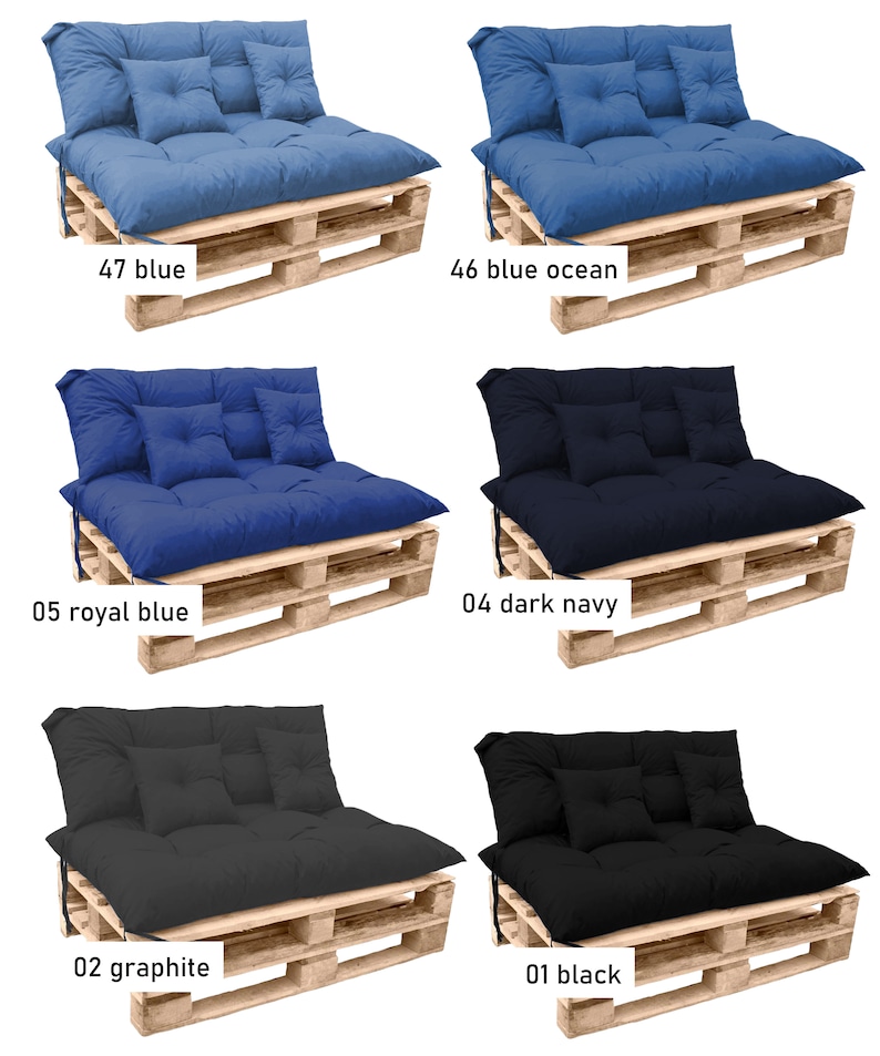 Green Outdoor Cushions Set Pallet Cushions Set Outdoor Cushions for pallet furniture Patio Cushions Lime bench cushions Custom Size image 5