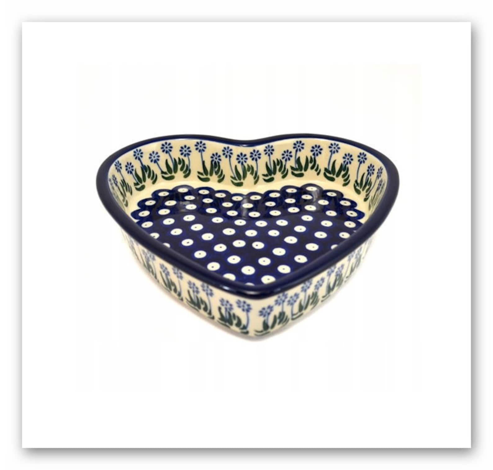 Ceramic Heart Dish Handpainted Ceramic Plate Polish Etsy