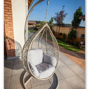 WATERPROOF Cushion for hammock, cushion for hanging chair, cocoon , pillow for swing, Garden Cushion, different colours