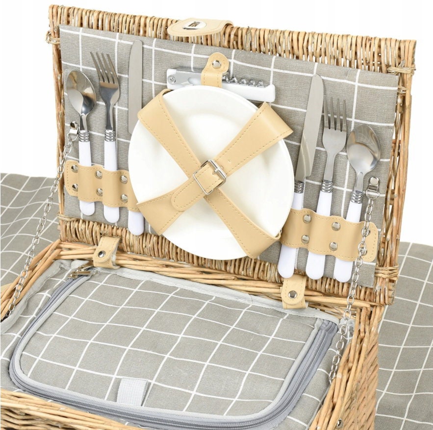 PICNIC BASKET 2 Person Personalized Picnic Basket Wedding Etsy