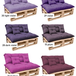 Green Outdoor Cushions Set Pallet Cushions Set Outdoor Cushions for pallet furniture Patio Cushions Lime bench cushions Custom Size image 6