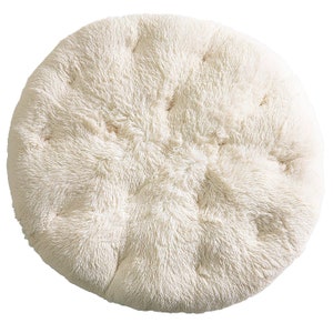 Shaggy pillow for the papasan armchair, fluffy cushion for papasan chair, shaggy round pillow, pillow for swing, for hanging chair, coluors image 2
