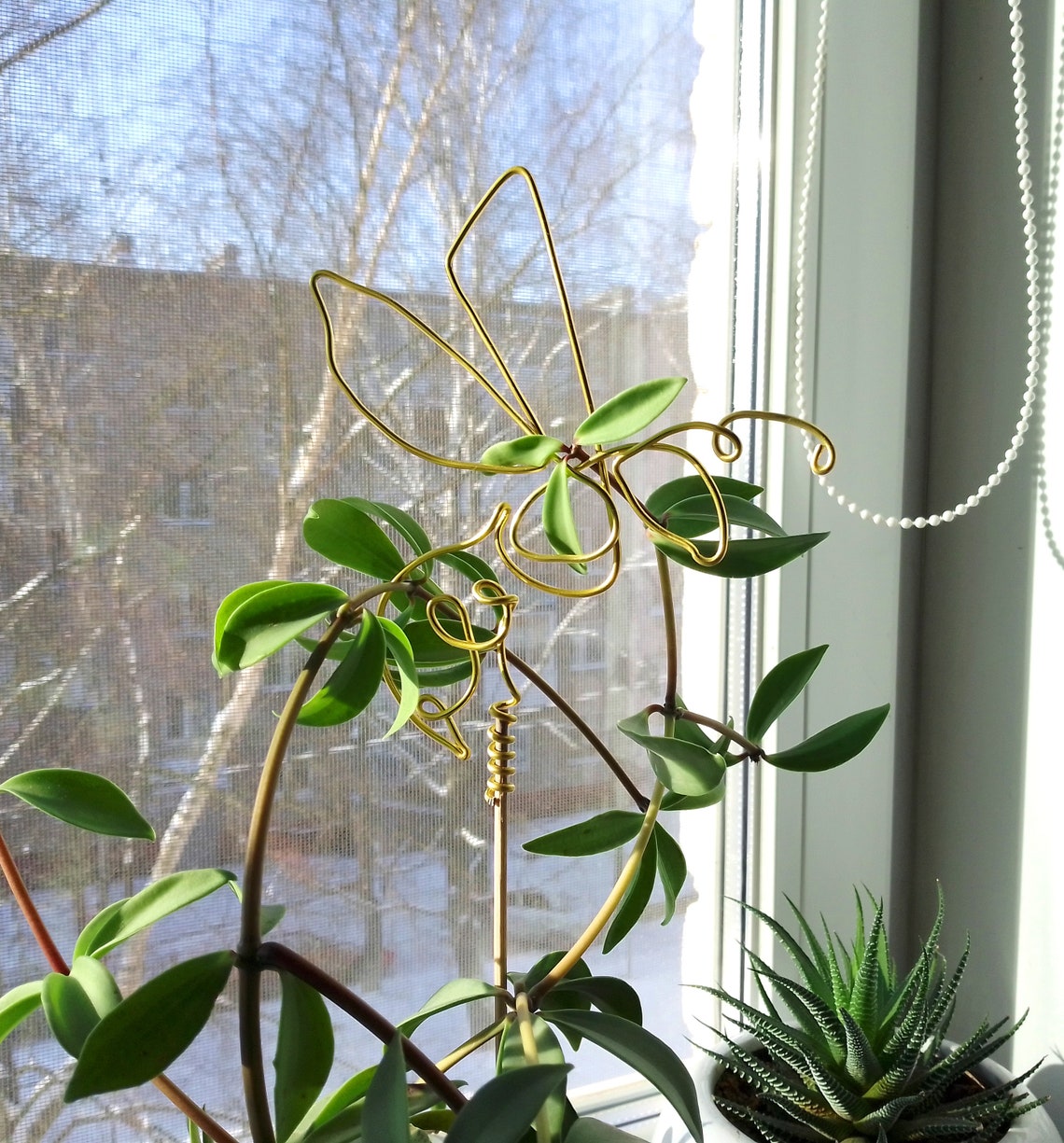 Wire Bee Decorative Plant Sticks Plant Support Stakes Small Etsy