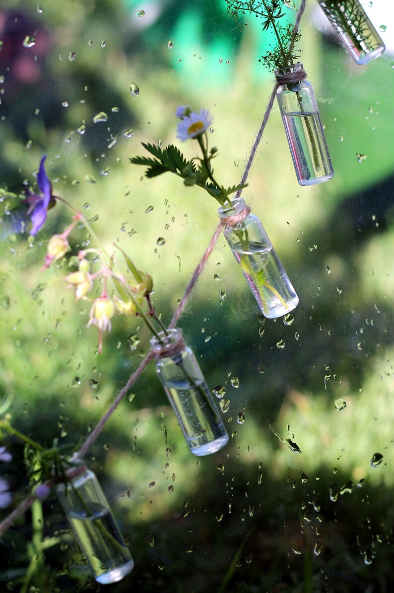 Recycled Glass Bottle Garland Flower Bud Vase for Wedding Etsy